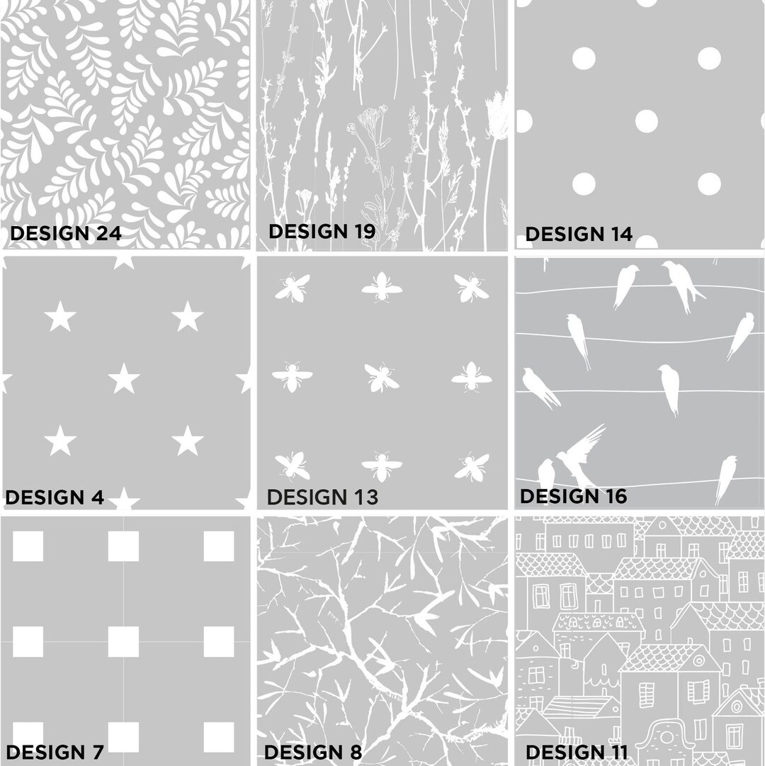 Privacy Frosted Window Film Decorative Modern Contemporary Etched Glass ...