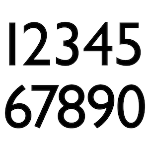 Modern House Numbers Contemporary Floating House Sign Etsy