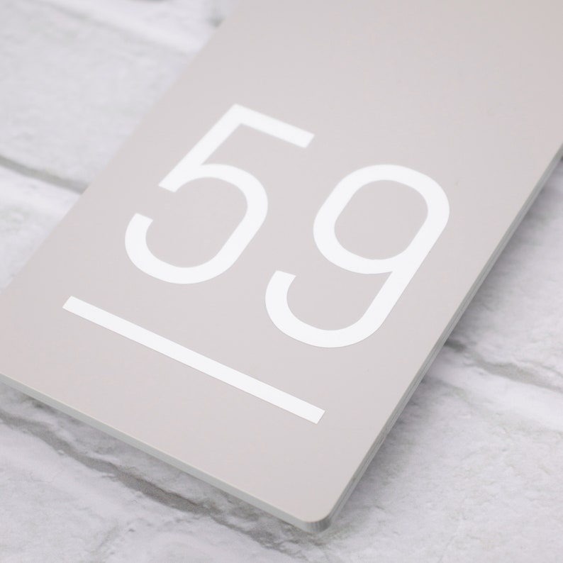 Contemporary Acrylic House Sign 20cm x 14cm Etsy