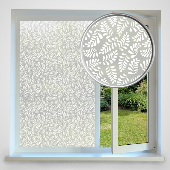 Frosted Pattern Privacy Glass DIY - A Beautiful Mess