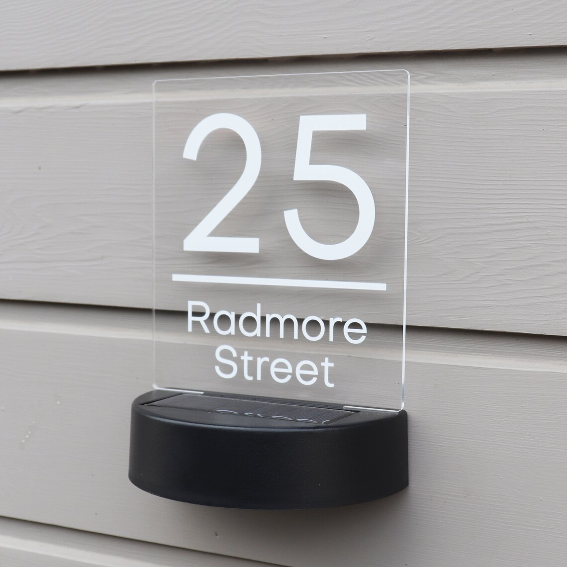 Solar House Sign LED Illuminated Contemporary Modern Door Etsy UK