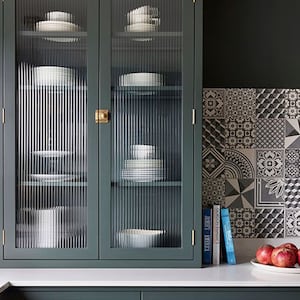 Fluted Reeded Glass Window Film: Privacy Decor bild 4