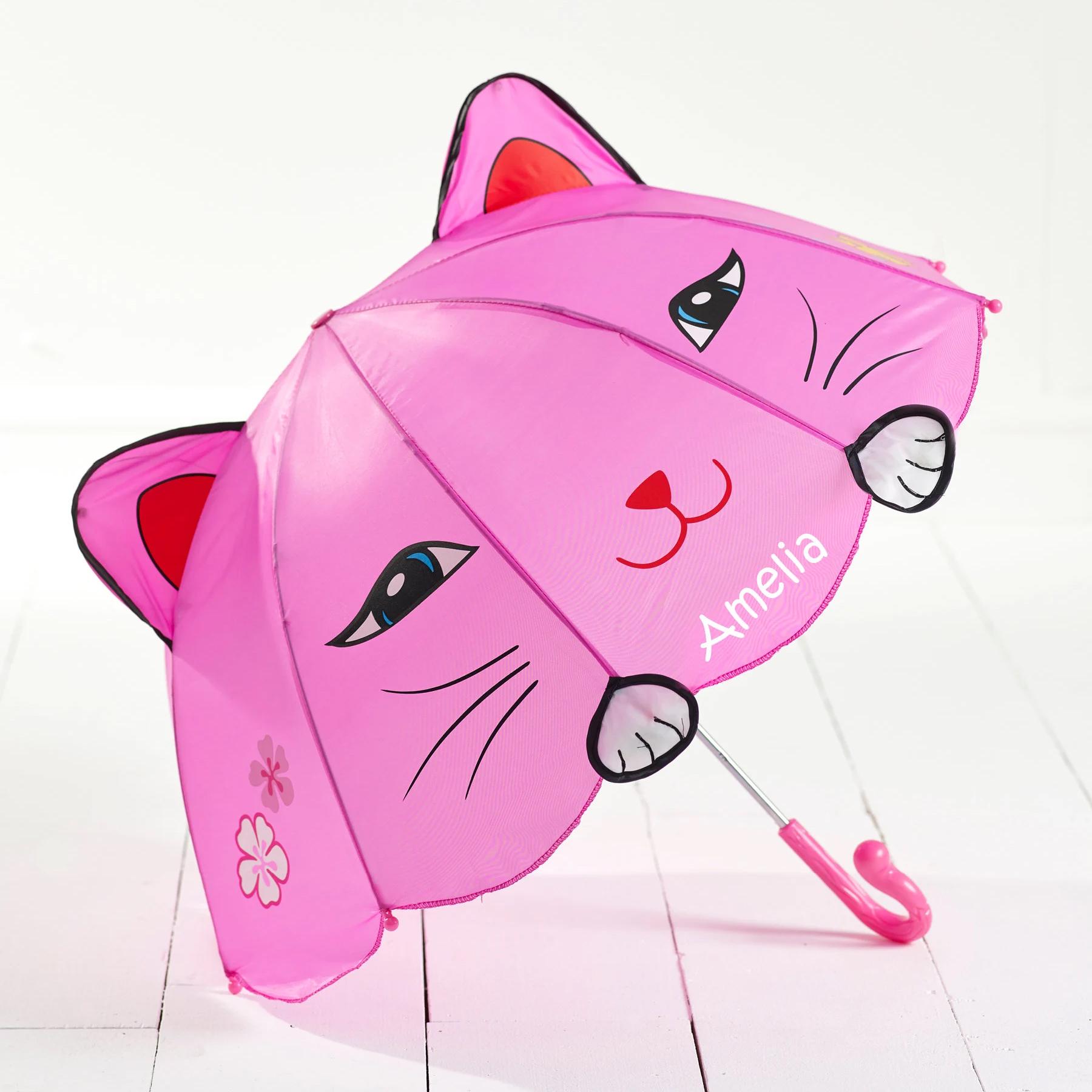 Kids Animal Bubble Character Umbrella – Fun Dome Design For Boys & Girls, Multicoloured