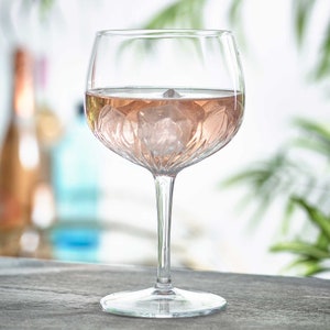 Personalised Gin Glass Engraved Gin & Tonic Balloon Glass Crystal Gin Goblet 80cl/28oz Finest Crystal Romantic Font image 4