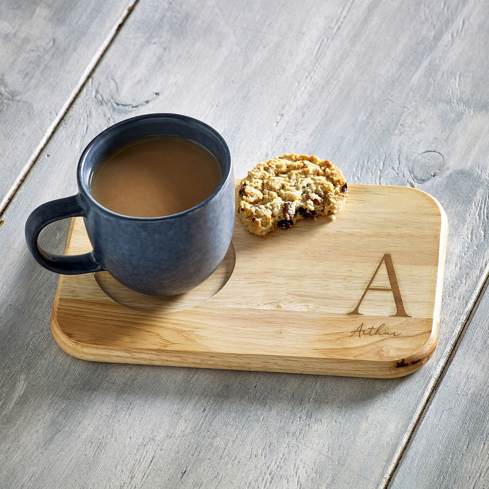Personalised Tea & Biscuit Serving Board Personalised Coffee Etsy Ireland