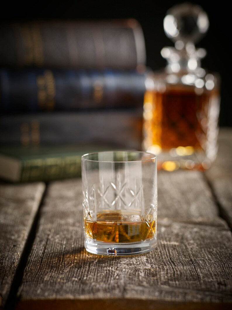 Personalised Crystal Whiskey Glass Laser Engraved Gift Etsy