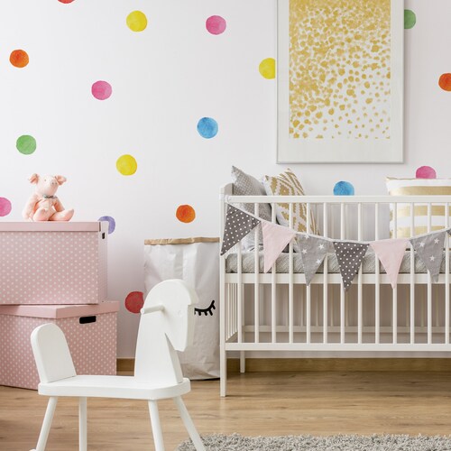 Polka Dot Nursery Stencil Painting Stencil for Nursery Walls Etsy