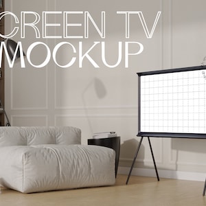 Stor TV-skärmmodell, smart objekt (PSD/JPG)