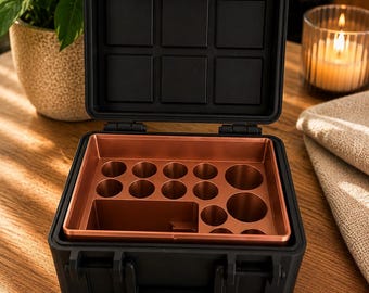 Compact Pep Organizer Case | Removable Magnetic Insert | Made to Order