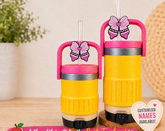 Personalized 3d printed Teacher Can Cooler Koozie with Handle | 12oz & 16oz Fit | Custom Name Gift | Teacher Appreciation Gift