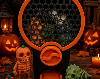 Halloween Mini Vending Machine – 3D Printed Mystery Animal & Halloween Figure Dispenser With 25 capsules