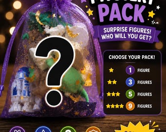 Space Hero Mystery Pack | 3D Printed Mini Collectibles | Choose 1, 3, 5, or 9 Figures | Random Surprise Pack | Pocket Sized Collectibles