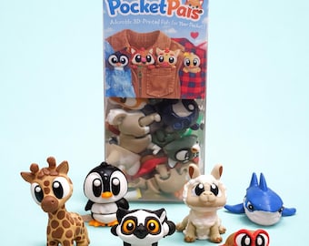 3D Printed Mini Animal Mystery Pack | Articulated Fidget Toy Set