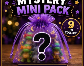 Mystery Sewer Hero Mini Pack | 3D Printed Collectible Figures | Surprise Blind Bag | Fantasy Turtle Team Inspired Minis | Choose 1, 3, 5, 9