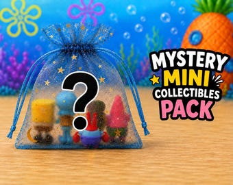 Mystery Ocean Friends Mini Pack | 6 Collectible Figures | Surprise Blind Bag | Ocean Character Collectibles | Mystery Toy Gift | 3d Printed