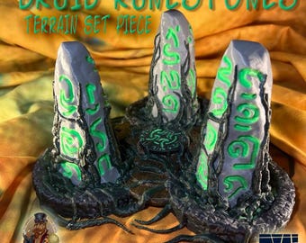 Druid Runestones: 3D Printed Miniature Terrain