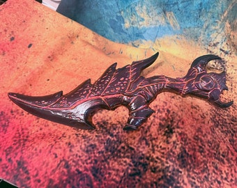 Abyssal Dagger -  Oblieg's Gallery of Grave Goods, DND Prop, TTRPG, Treasure, 3d printed