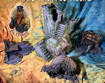 Hand-Painted Ruins 28mm Tabletop Gaming Terrain