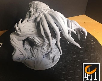 Cthulhu from Lord of the Print, statue, lovecraft, moster, 3d print, miniature, ready to paint, primed