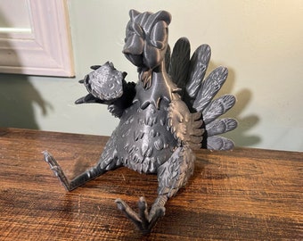 Stuffed Turkey 3d printed figure, thanksgiving, silly, cute,