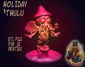 Holiday 'Thulu STL model for 3d printing, digital download, holiday, silly, cute,