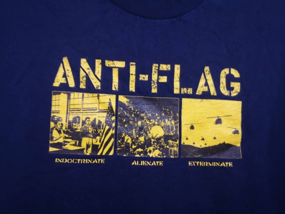 ANTI FLAG American Punk Rock Band Tees 90's