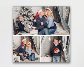 CUSTOM PHOTO COLLAGE/Christmas Gift/Personalized Print/ Photo Display/Personalized Gift/Family Sign/Xmas Gift/Photo Board/Acrylic Print