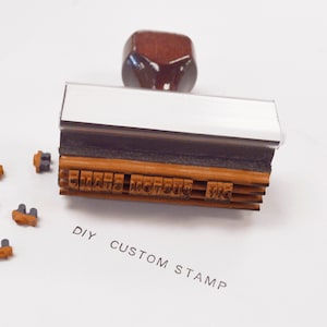 CUSTOM DIY STAMP/Interchangeable Letters/Personalized Rubber Stamp/Create Your Own Custom Stamp/Stamp With Your Text/Make Your Own Stamp image 1