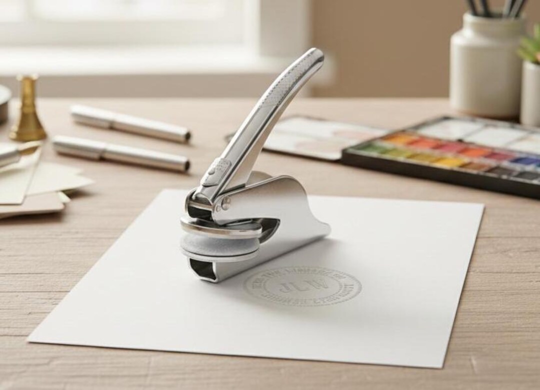 Custom Logo Embosser Stamp | Personalized Pocket Embosser Seal ...
