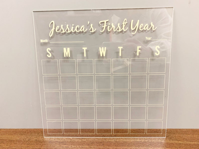 DRY ERASE CALENDAR/ Personalized Clear Acrylic Monthly Wall Etsy Canada DRY ERASE CALENDAR/ Personalized Clear Acrylic Monthly Wall Etsy Canada