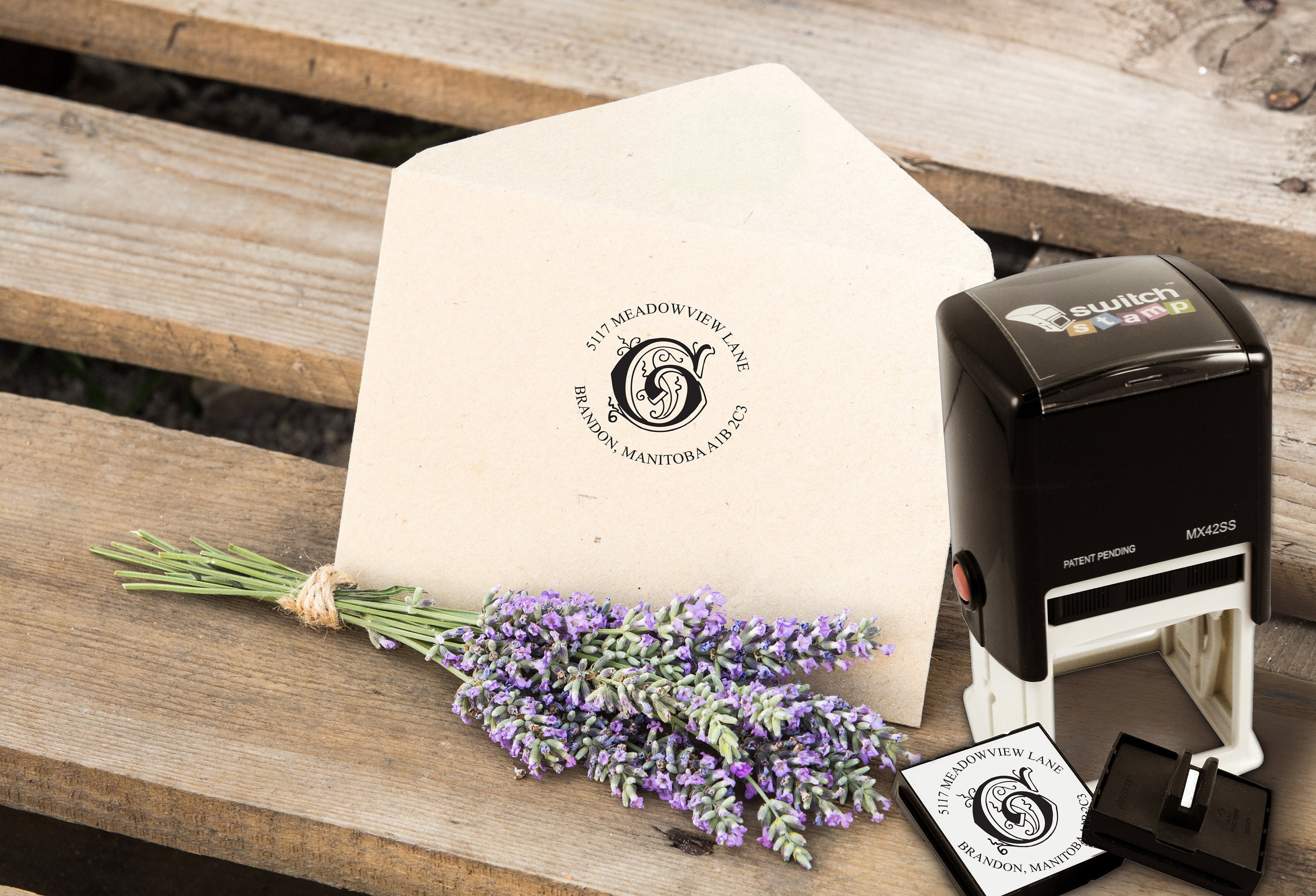 1.5x1.5 CUSTOM STAMP Wedding Stamp/Return Address Etsy