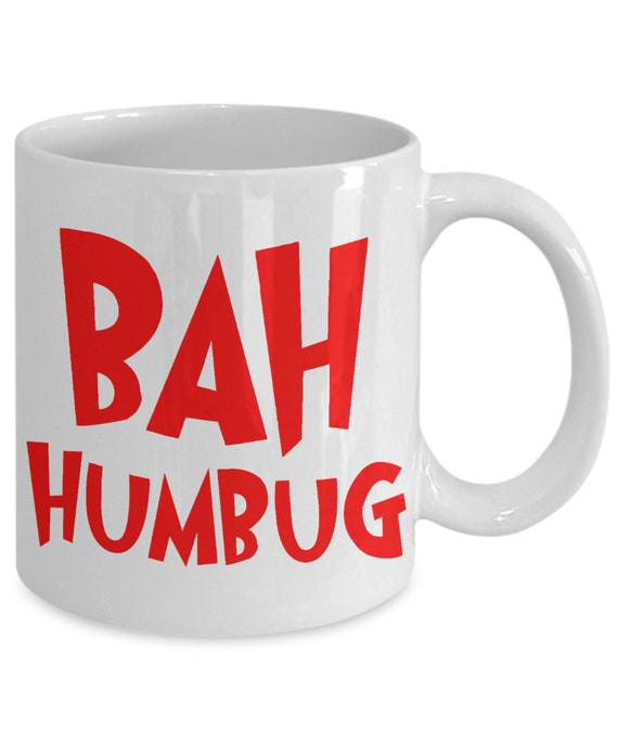 Bah Mug Cup Funny Humbug Christmas Coffee 54ARjL3q