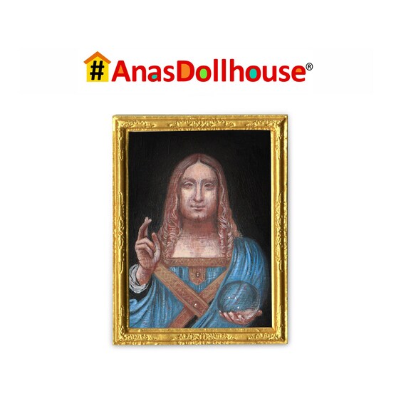 Leonardo Da Vinci Printable Salvator Mundi Embroidery Pattern