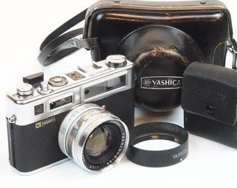 Yashica Electro 35 G , afstandsmeter voor 35 mm films.