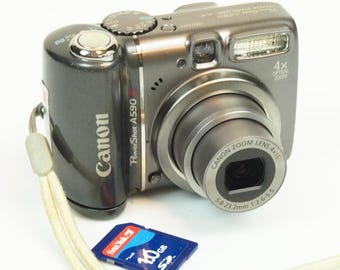 Canon Powershot A470 Digital Camera – 7.1MP, Silver, Tested