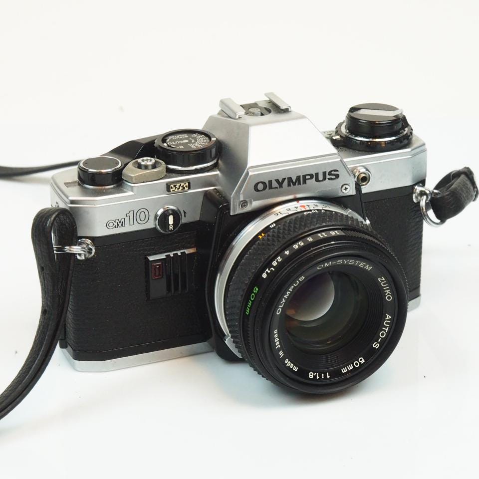 Olympus OM10 Camera With Zuiko 50mm F/1.8, Great Shape, Works 100