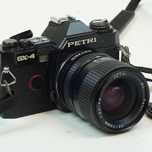 Petri GX-4 SLR camera with lens for 35mm films
