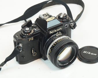 Nikon FE2 - Nikkor 50mm F/1.4 Lens - Vintage SLR Camera - Etsy