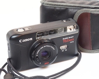 Canon Sure Shot Telemax / Prima Twin S / Dual Lens Point & Shoot – Tested - Working – Vintage Autofocus Compact