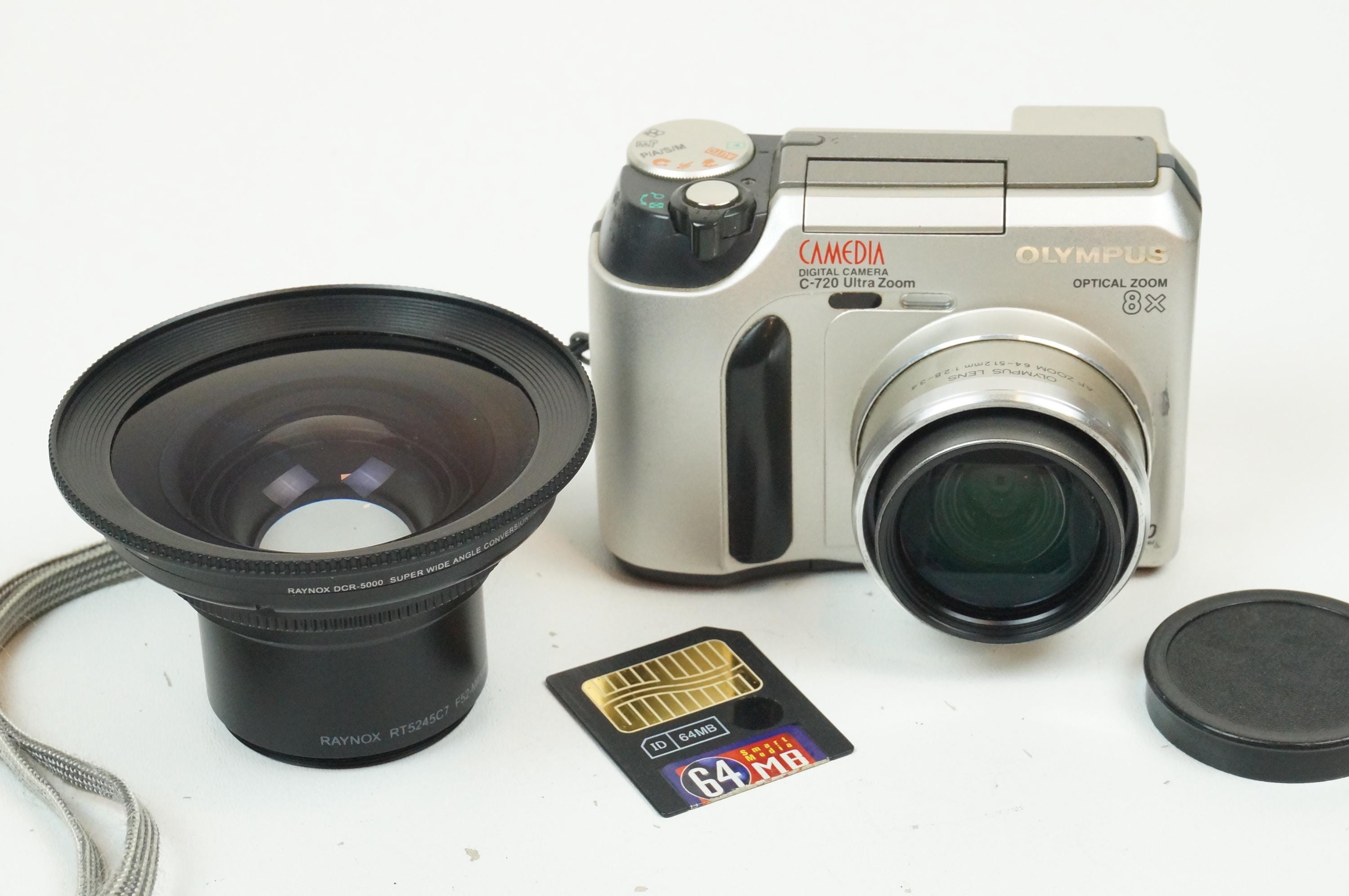 E-5 【希少オールドデジカメ】OLYMPUS CAMEDIA C-720 Olympus Camedia C-720 Digicam With Card and Wide Angle Lens! - Etsy