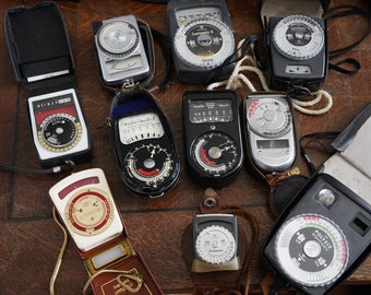 Vintage lightmeters, exposuremeters