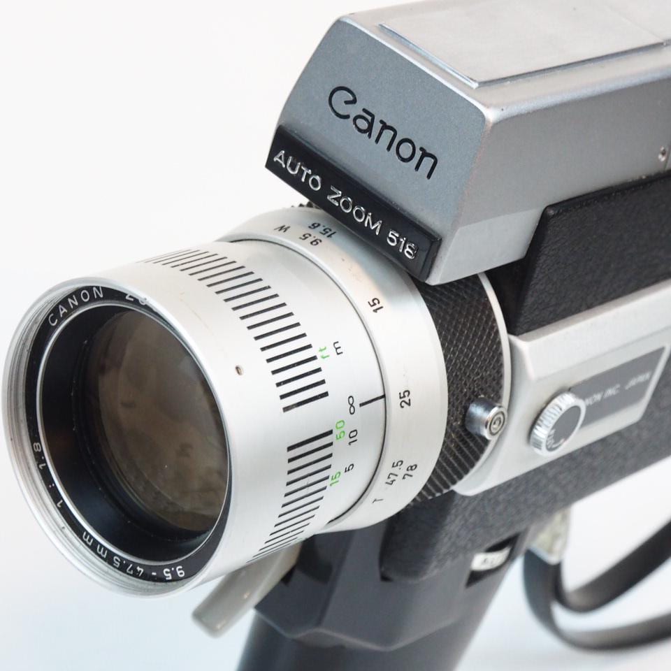 Canon 518 Auto Zoom Super 8 Film Camera – Vintage 1960s Movie