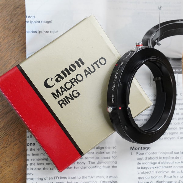 Accessoires Canon Macro, FL25, coupleur macrophoto FL, sortie double obturateur !
