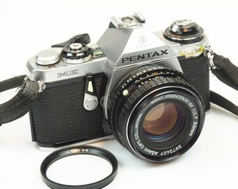ペンタックス PENTAX ASAHI MX 1:1.7 50mm Pentax MX Chrome 35mm Camera w/ 50mm f1.7 Prime Lens -New Seals- [EXC]