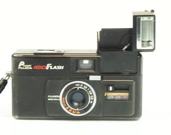 ポケットサイズのフジカ450フラッシュ、110フィルム用コンパクトカメラ