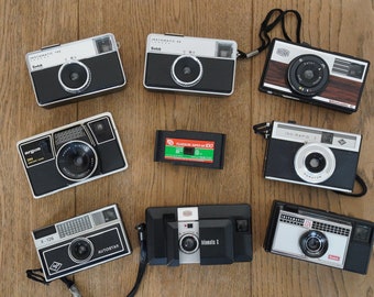 Kodak Instamatic 104 et 56X Appareils photo argentiques classiques 126 avec  boîtiers Très bon état et testé c.1970's -  France