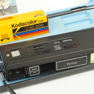 Vivitar 702, excellent camera for 110 format, film included!