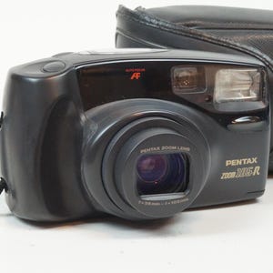 Pentax Zoom 105 R,  point and shoot compact for 35mm film.