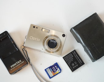 Pentax Optio S Tiny Vintage Digital Camera, Tested & Working With
