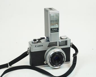 フィルムカメラ Canon CANOLITE D TESTED] Vintage Canon Canolite D Compact Camera Flash